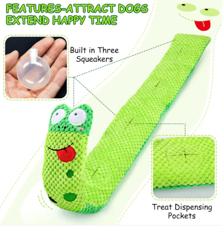 Snuffle Squeak Dog Puzzle Toy — Foraging Enrichment Toy for Boredom, Anxiety & IQ Training