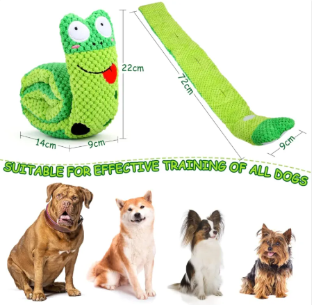 Snuffle Squeak Dog Puzzle Toy — Foraging Enrichment Toy for Boredom, Anxiety & IQ Training