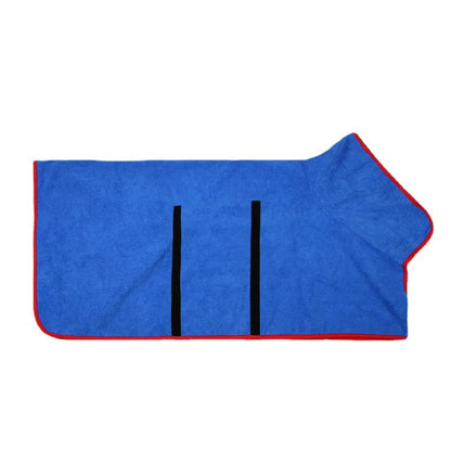 Dog Bathrobe — Ultra-Absorbent Microfiber Drying Towel | Fast Dry After Bath, Walks & Swims