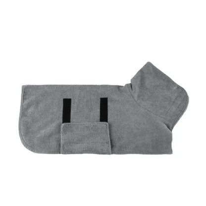 Dog Bathrobe — Ultra-Absorbent Microfiber Drying Towel | Fast Dry After Bath, Walks & Swims