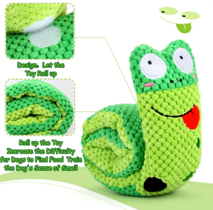 Snuffle Squeak Dog Puzzle Toy — Foraging Enrichment Toy for Boredom, Anxiety & IQ Training